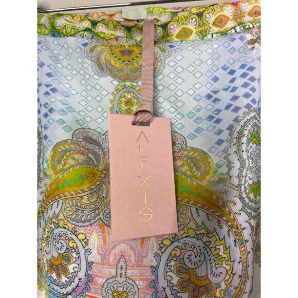 NWT Alexis Asymmetrical Nathalia Tiered Maxi Skirt Women's Multicolor Size: XS - Picture 5 of 9